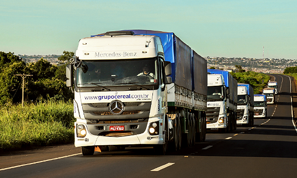 Actros: o caminhão mais preparado para o transporte de grãos.