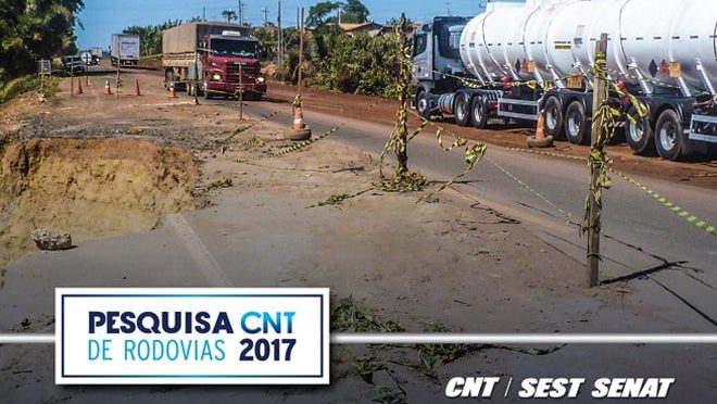 Pesquisa CNT indica piora da qualidade das rodovias