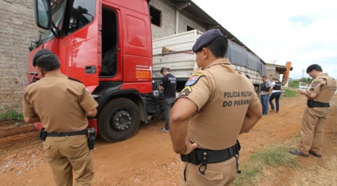 PM prende suspeitos de integrar quadrilha de roubo de carga em Ponta Grossa