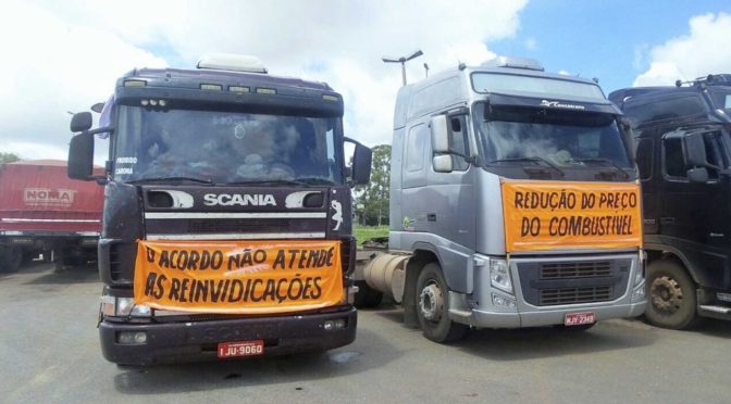 Protestos de motoristas são destaque neste começo de semana