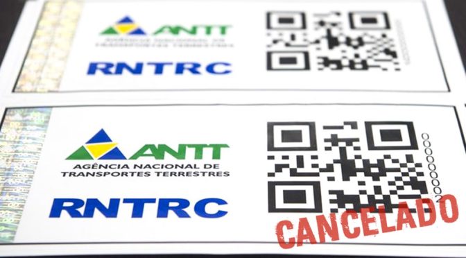 Como cancelar o RNTRC?