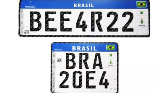 Placas Mercosul serão mais caras no Brasil; entenda o porquê