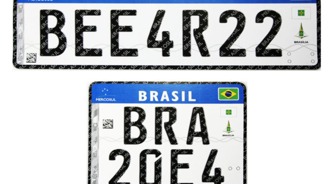 RJ é primeiro estado a utilizar placas Mercosul