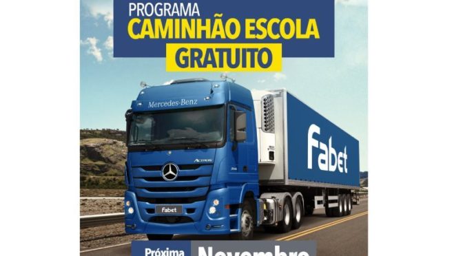 Fabet abre turma do programa Caminhão Escola Gratuito