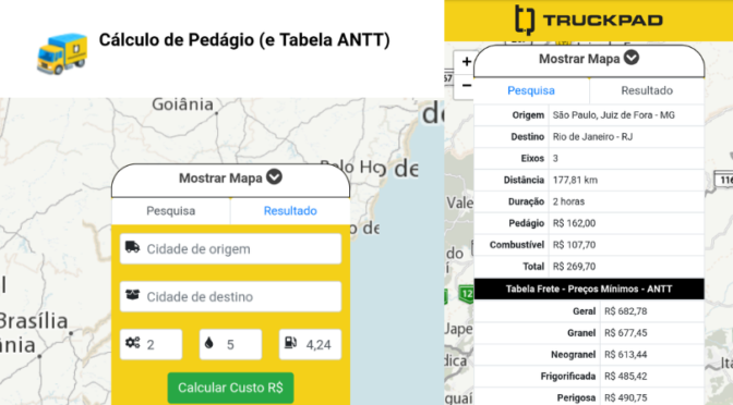 TruckPad lança sua NOVA calculadora de fretes e de custo de pedágio para caminhoneiros